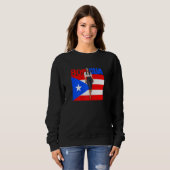Womens Boricua Roots Puerto Rico Pride PR Souvenir Sweatshirt (Vorne ganz)