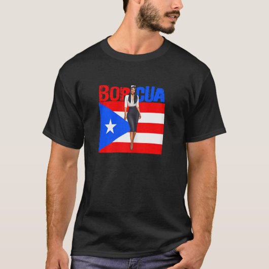 Womens Boricua Roots Puerto Rico Pride PR Souvenir T-Shirt (Vorderseite)