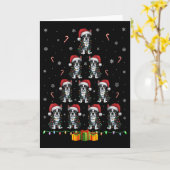 Womens Boston Terrier Santa Hat Xmas Light Men Wom Karte (Gelbe Blume)