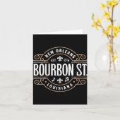 Womens Bourbon Street New Orleans Music Est 1718 V Karte (Gelbe Blume)