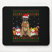 Womens Boxer Dog Ugly Christmas Sweaters Funny Pet Mousepad (Vorne)