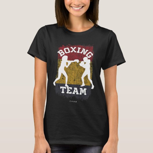 Womens Boxing Chad Combat Sports Fighter Boxing T-Shirt (Vorderseite)