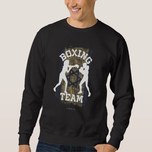 Womens Boxing Israel Combat Sports Fighter Boxing Sweatshirt (Vorderseite)