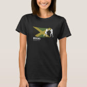 Womens Boxing Jamaica Combat Sports Fighter Boxing T-Shirt (Vorderseite)