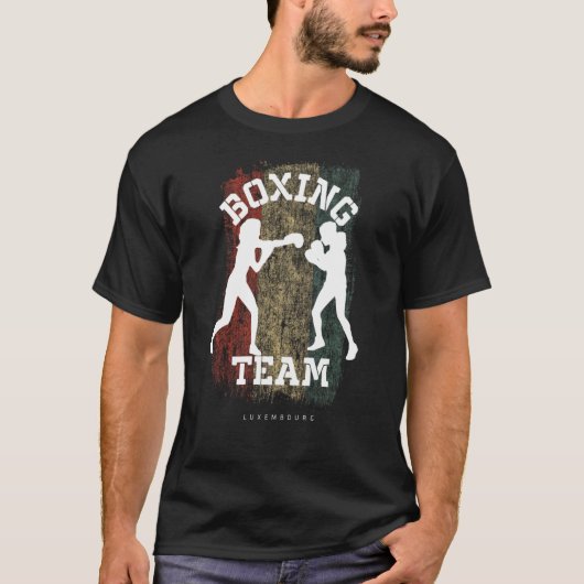 Womens Boxing Luxembourg Combat Sports Fighter Box T-Shirt (Vorderseite)