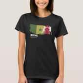 Womens Boxing Senegal Combat Sports Fighter Boxing T-Shirt (Vorderseite)