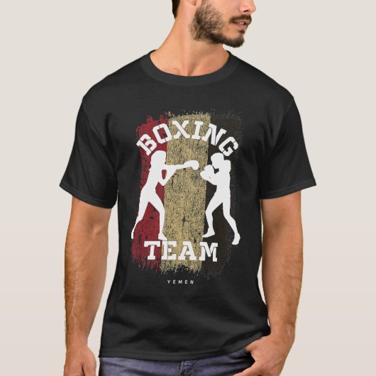 Womens Boxing Yemen Combat Sports Fighter Boxing T-Shirt (Vorderseite)