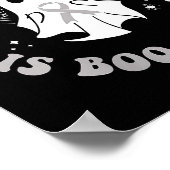 Womens Brain Cancer Is Boo Sheet Ghost Ribbon Awar Poster (Ecke)