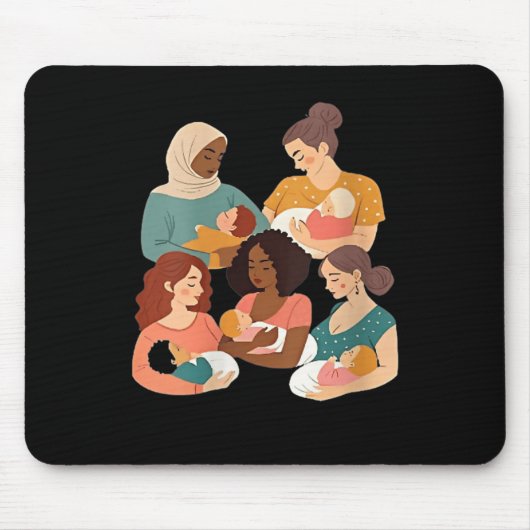 Womens Breastfeeding Lactation Consultant Birth Wo Mousepad (Vorne)