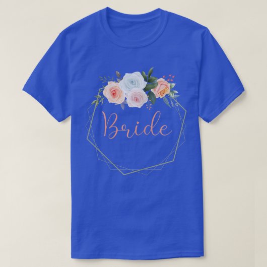 Womens Bride Stag Party Rose Bride T-Shirt (Design vorne)