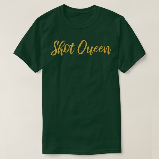 Womens Bridesmaid Funny Bride Squad Shot Queen T-Shirt (Design vorne)
