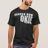 Womens Broken Bow Okie Oklahoma Shaped Distressed T-Shirt (Vorderseite)