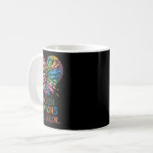 Womens broken Crayons noch Farbe geistige Gesundhe Kaffeetasse (Vorderseite Links)
