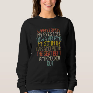 Womens Brown Kaffee Niedliche Mama Sprichwort Kaff Sweatshirt