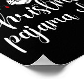 Womens Bunco Christmas Pajama Dice Game Night  Poster (Ecke)