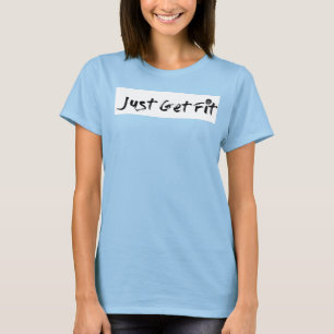 Women's Burn Out- long Just Get Fit logo T-Shirt