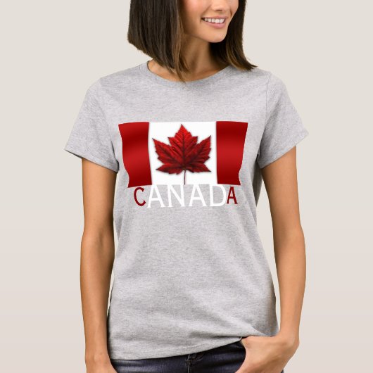 Women's Canada Flag Shirt Canada Souvenir Shirt (Vorderseite)