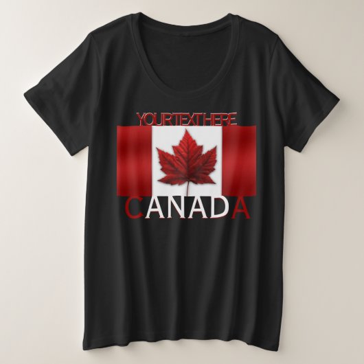 Women's Canada Shirt Custom Canada Plus Size Shirt (Design vorne)