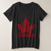 Women's Canada T - Shirt Plus Size Canada Shirts (Design vorne)