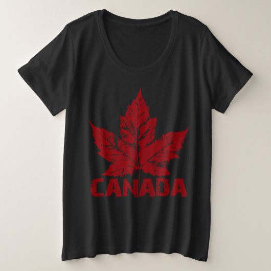 Women's Canada T - Shirt Plus Size Canada Shirts (Design vorne)