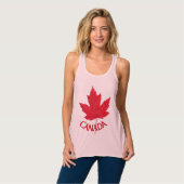 Women's Canada Tank Top Personalisiert Canada Shir (Vorderseite Vollansicht)