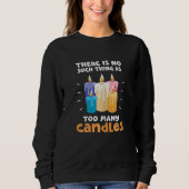 Womens Candle Making Funny Candle Candlemaker Sweatshirt (Vorderseite)