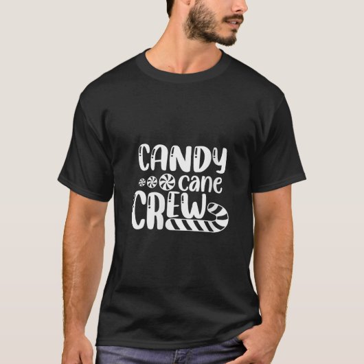 Womens Candy Cane Crew Christmas Xmas Love Candy B T-Shirt (Vorderseite)