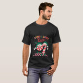 Womens Candy Cane Cutie Funny Candy Cane Crew Xmas T-Shirt (Vorne ganz)