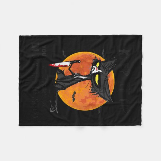 Womens Cat Keep It Up You'll Be A Strange Smell In Fleecedecke (Vorderseite (Horizontal))