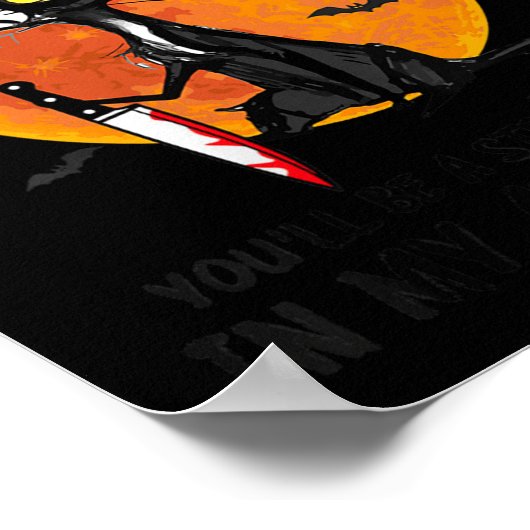 Womens Cat Keep It Up You'll Be A Strange Smell In Poster (Ecke)