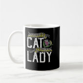 Womens Cat Lady - Funny Monarch Butterfly Caterpil Kaffeetasse (Links)