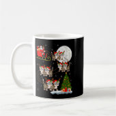 Womens Cats Santa Sleigh Flying Funny Magical Chri Kaffeetasse (Links)