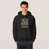 Womens Caution Softball Oma Baseball Team pla Hoodie (Vorne ganz)