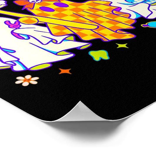 Womens Cavity Season Funny Halloween Ghost Cute So Poster (Ecke)