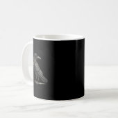 Womens Cawfee First Then Chaos Coffee Raven Bird H Kaffeetasse (Vorderseite Links)