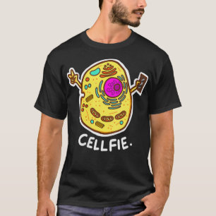 Womens CellFie Funny Science Biology VNeck T-Shirt