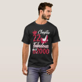 Womens Chapter 22 Fabulous Since 2000 22Nd Birthda T-Shirt (Vorne ganz)