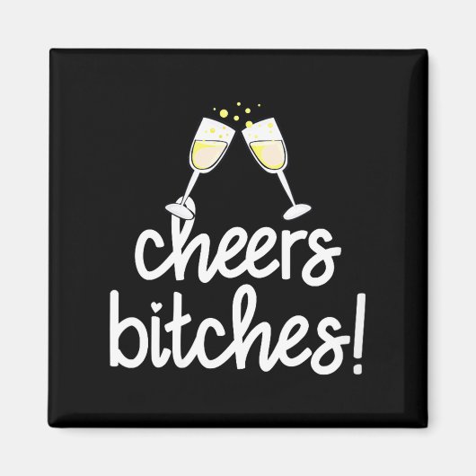 Womens Cheers Es Funny New Year's Eve V-neck Magnet (Vorne)