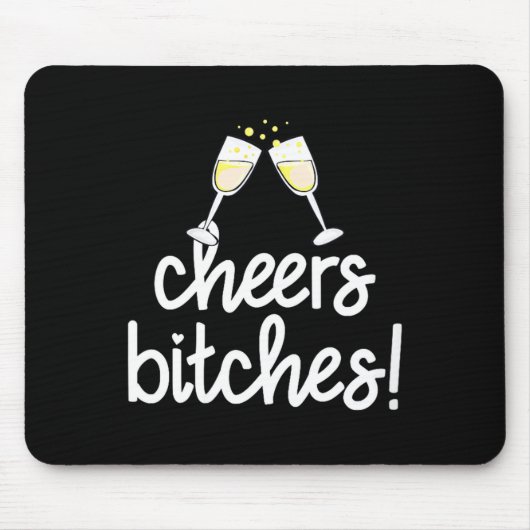 Womens Cheers Es Funny New Year's Eve V-neck  Mousepad (Vorne)