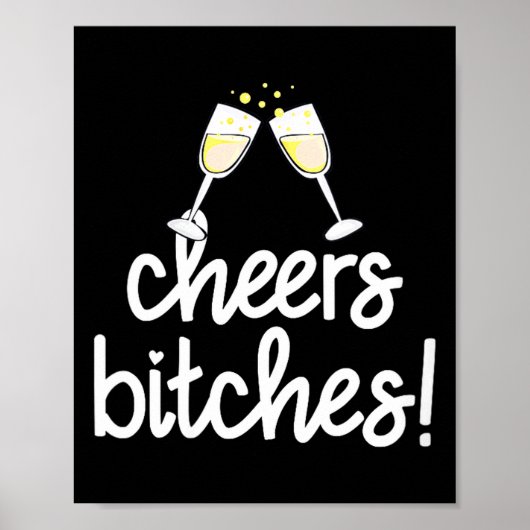 Womens Cheers Es Funny New Year's Eve V-neck  Poster (Vorne)