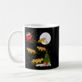 Womens Cheetah Santa Sleigh Flying Funny Magical C Kaffeetasse (Links)