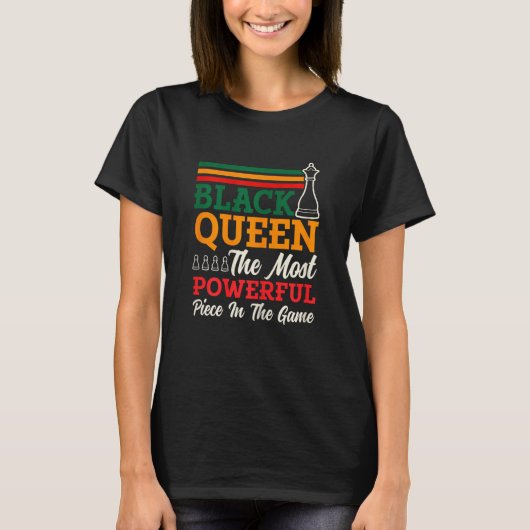 Womens Chess Queen Most Powerful Piece Checkmate C T-Shirt (Vorderseite)