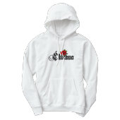 Womens Chicana Rote Rose Hoodie