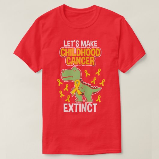 Womens Childhood Cancer Extinct Dinosaur Dino Pedi T-Shirt (Design vorne)