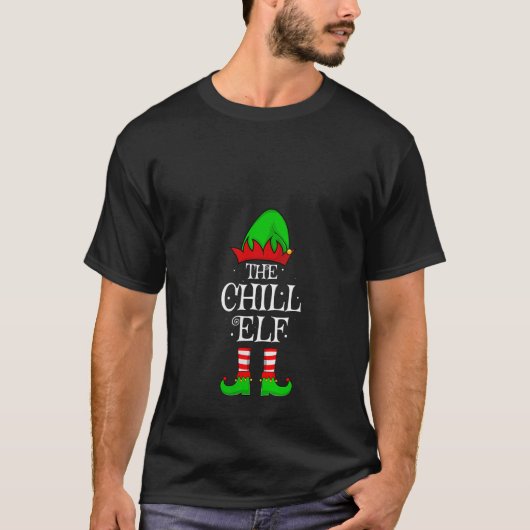 Womens Chill Elf Xmas Matching Family Elf Squad Ch T-Shirt (Vorderseite)
