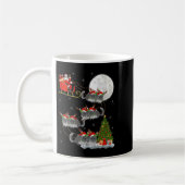 Womens Chinchilla Santa Sleigh Flying Funny Magica Kaffeetasse (Links)