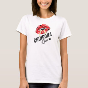 Womens Chingona Queen Niedlich Latina Latin Americ T-Shirt