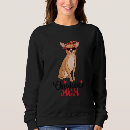 Womens Chiweenie Dog Chiweenie Mama Sweatshirt (Vorderseite)
