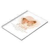 Women's Christian Bible Verse Butterfly: Faith Notizblock (Linke Seite)