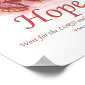 Women's Christian Butterfly Bibel Verse: Hope Poster (Ecke)